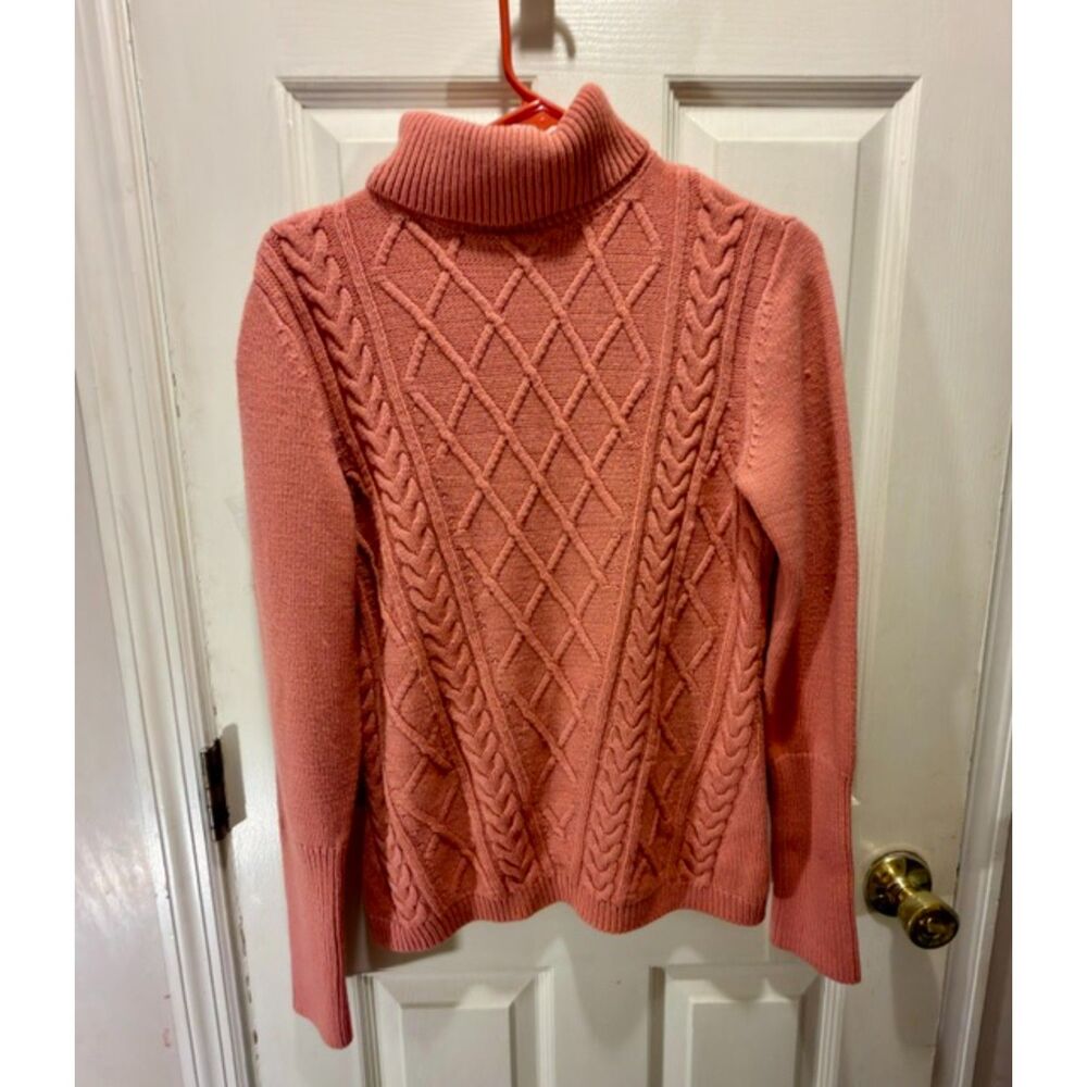 Eva Mendes of New York & Co. Knit Turtleneck Cable Knit Sweater Size Medium